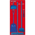 National Marker Co National Marker Dry Zone Shadow Board Combo Kit, Red/Blue, 68 X 30, Alum Composite Panel - SBK127ACP